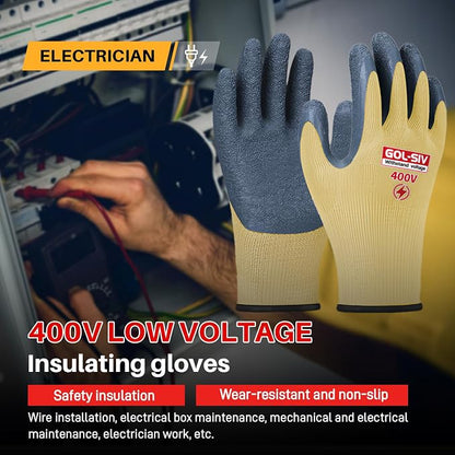Electrical Insulated Gloves XL - 400V Low Voltage Electrician Safety Gloves - Image 6