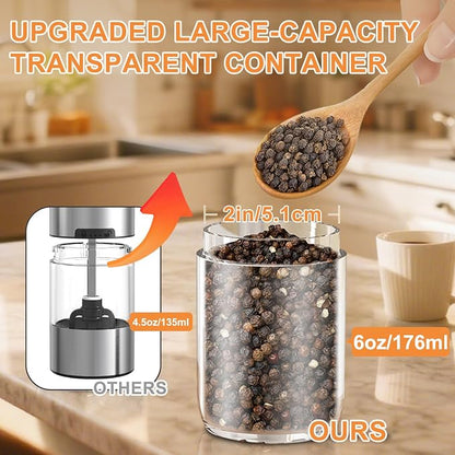 Gravity Electric Salt and Pepper Grinder Set Rechargeable, External Adjustable - Image 5