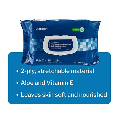 McKesson Personal Cleansing Wipes, Aloe Vera) - Image 3