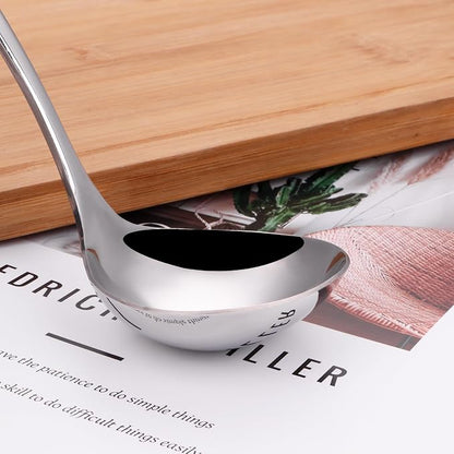 2 oz. Soup Ladles SUS304 Stainless Steel Gravy Ladle - Image 4