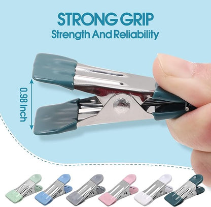 Clothes Pins Heavy Duty 30 Pack, 2.17 Inch Metal Chip Clips, Clothespins - Image 3