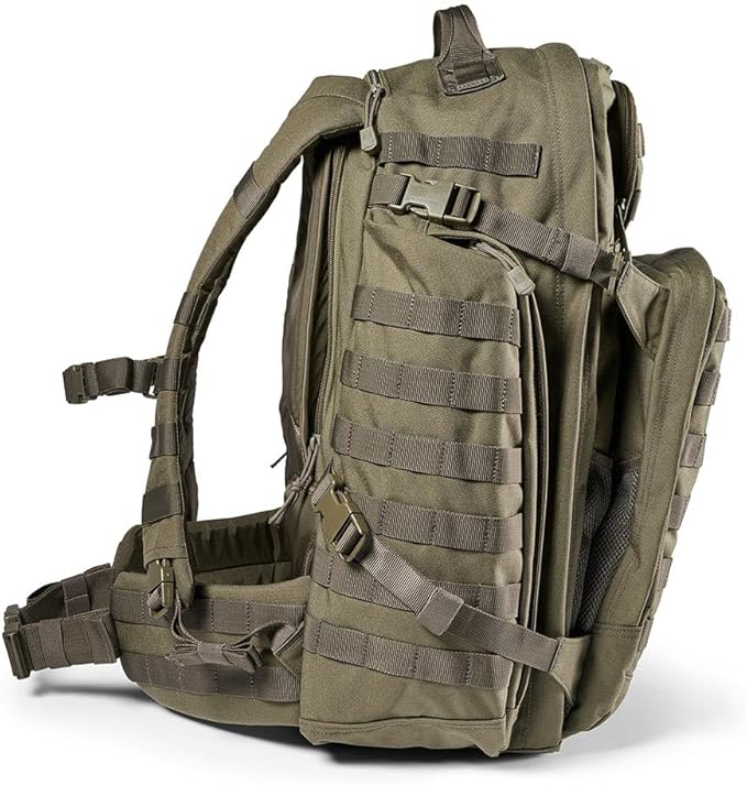 5.11 Tactical Backpack, RUSH 72 2.0 Military Survival Molle Back Pack with Laptop Compartment, Large, 55L, Style 56565ABR