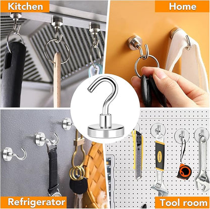 MIKEDE Magnetic Hooks, 40Lbs+ Heavy Duty Magnet Hooks - Image 7