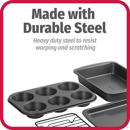 GoodCook 4-Piece Nonstick Steel Toaster Oven Set - Image 6