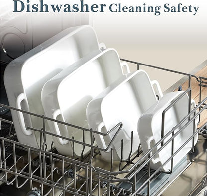 ONEMORE Casserole Dishes for Oven, 9.5"x15.4" Baking Dishes Set of 4, Ceramic - Image 6
