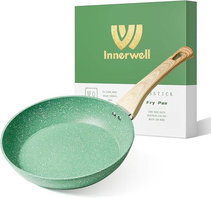 Innerwell Nonstick Frying Pan Skillet, 8 Inch Non Stick Egg Pan Omelet Frying by Innerwell