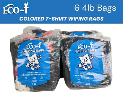 6 x 4 Lb Bags Eco-T Mechanic Shop Rags - Image 2