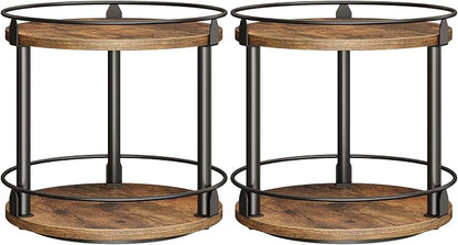 YATINEY Spice Rack, 2-Tier Turntable Organizer, Rotating Spice Rack Organizer by Yatiney