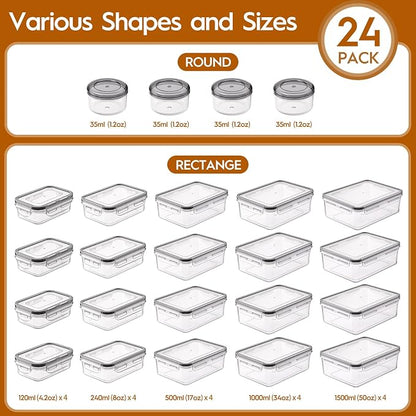 48 PCS Food Storage Containers - Image 2