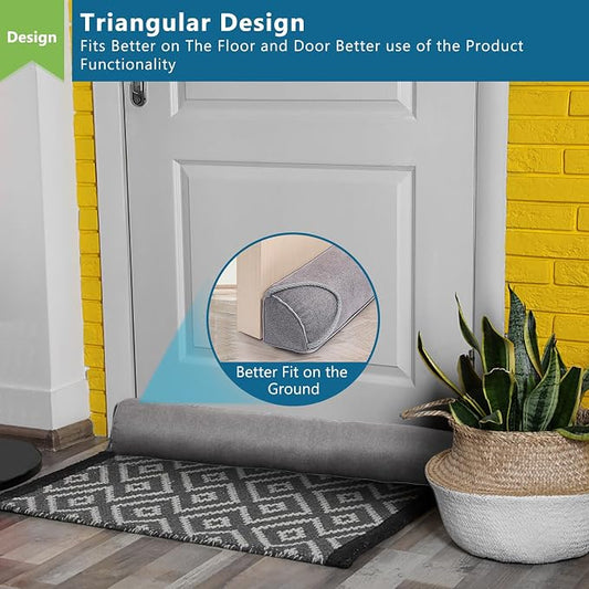Triangular Under Door Draft Stopper 40 inch Heavy Duty Door Draft Blocker - Image 2