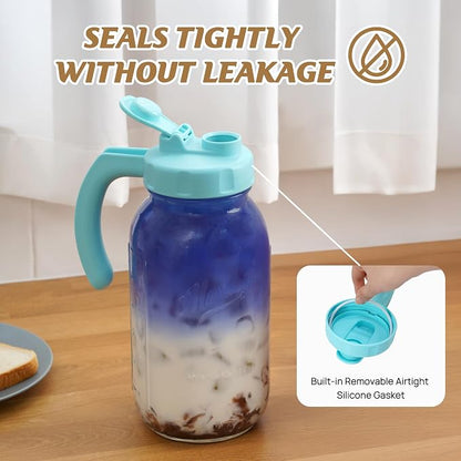 Soligt Glass Mason Jar Pitcher - Image 3