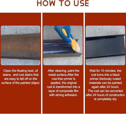 Water-Based Metallic Paint, Rust Removal Converter Metallic Paint, Rust Remover - Image 7