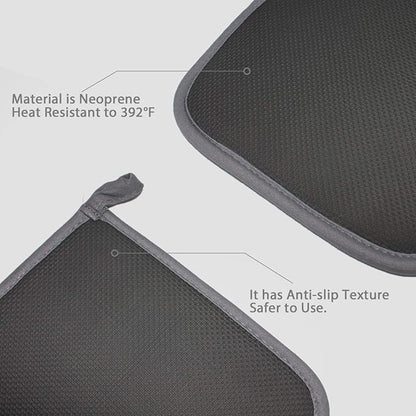 2Pcs Cotton and Neoprene Oven Pads Pot Holders - Image 3