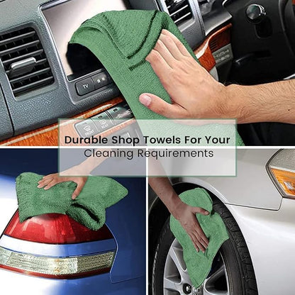Terry Bar Mop Towels Green Value Pack of 60, Size 14"x17" Absorbent and Durable - Image 4