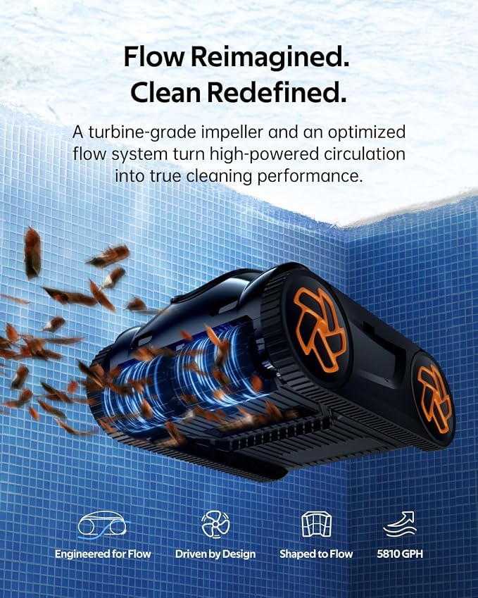 iGarden Pool Cleaner K80, 8H Runtime, Robotic Cordless Pool Vacuum, Smart - Image 3