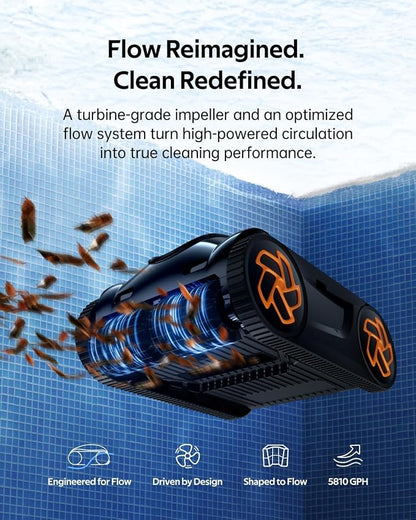 iGarden Pool Cleaner K80, 8H Runtime, Robotic Cordless Pool Vacuum, Smart - Image 3