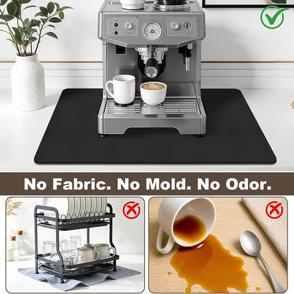 Coffee Mat, Absorbent Dish Drying Mat - Image 2