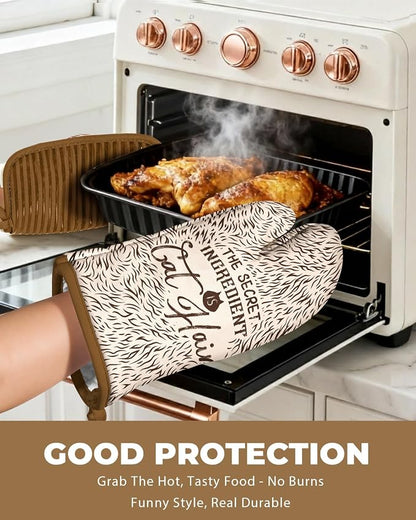 Slohif Funny Oven Mitts and Pot Holder - Image 5