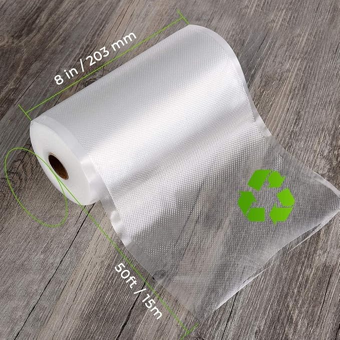 Vacuum Sealer Bags for Food，Seal a Meal Bags Rolls，8inx20 Rolls 2 - Image 4