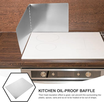 Kichvoe Stainless Steel Oil Splash Baffle 31.49X11.81 Inch Foldable Stove - Image 5