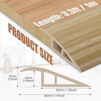 Floor Transition Strip Door Threshold 39" Floor Transition Reducer Trim on The - Image 2