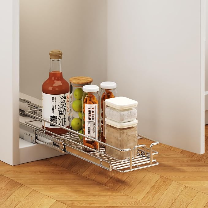 Pull Out Cabinet Organizer 7½" W x 21½" D, Heavy Duty Cabinet Pull Out Shelves - Image 5