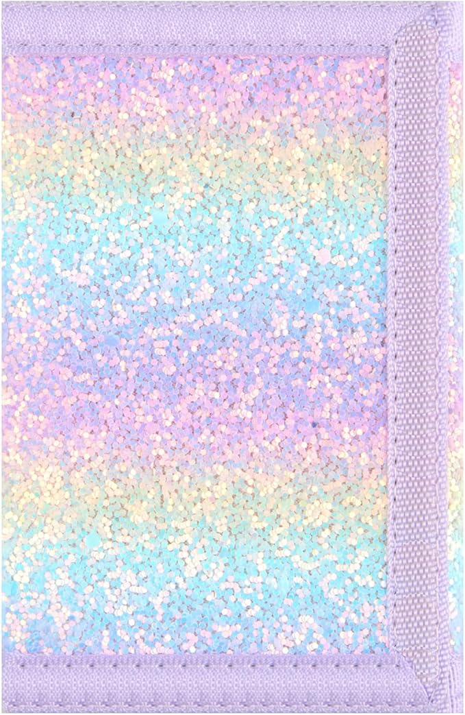 NEICY RFID Blocking Canvas Wallet for Men and Women - Camo Trifold Outdoor Sports Wallets with Magic Sticker for Teen Kids (Rainbow3)