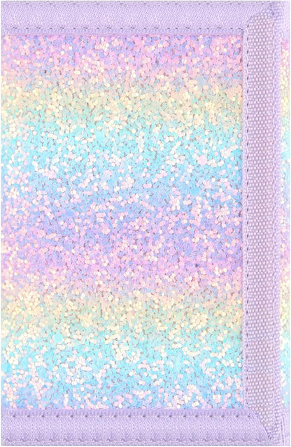 NEICY RFID Blocking Canvas Wallet for Men and Women - Camo Trifold Outdoor Sports Wallets with Magic Sticker for Teen Kids (Rainbow3)