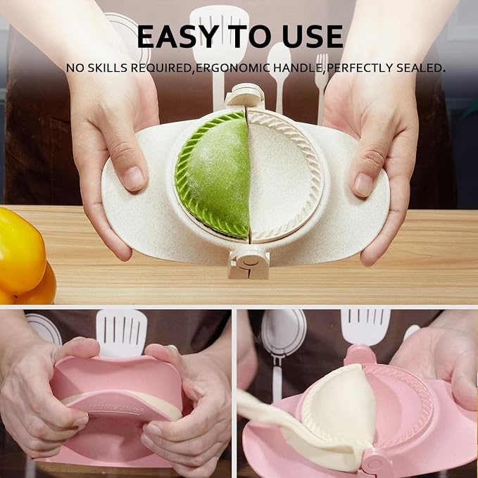 Empanada Maker Press, 6-Inch Extra Large Dumpling Maker Set - Image 3