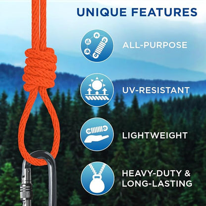 TECEUM Cotton Rope 3/16” – 50 FT – Strong All-Purpose Braided Rope – Natural - Image 4