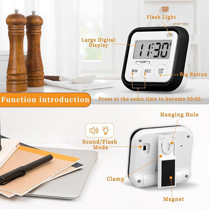 Timer, Kitchen Timers for Cooking Classroom Timer for Kids Teachers Magnetic - Image 4