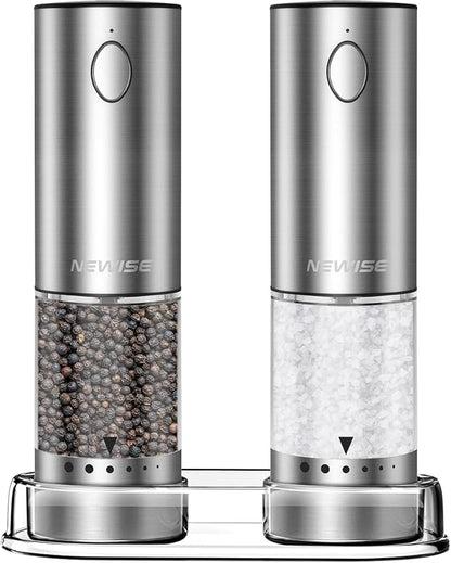 Newise Electric Salt and Pepper Grinder Set by Unknown