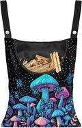 Blue Mushroom Adjustable Door-Hanging Laundry Clothespin Bag Clothespin Storage Bag Laundry Clothespin Bag, Hanging Storage Organizers with Hanging Rope for Home Outdoor