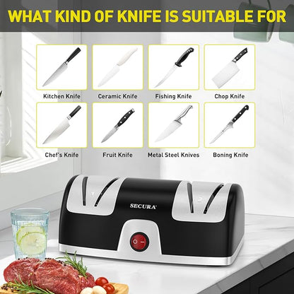 Secura 2-Stage Electric Knife Sharpener - Image 4
