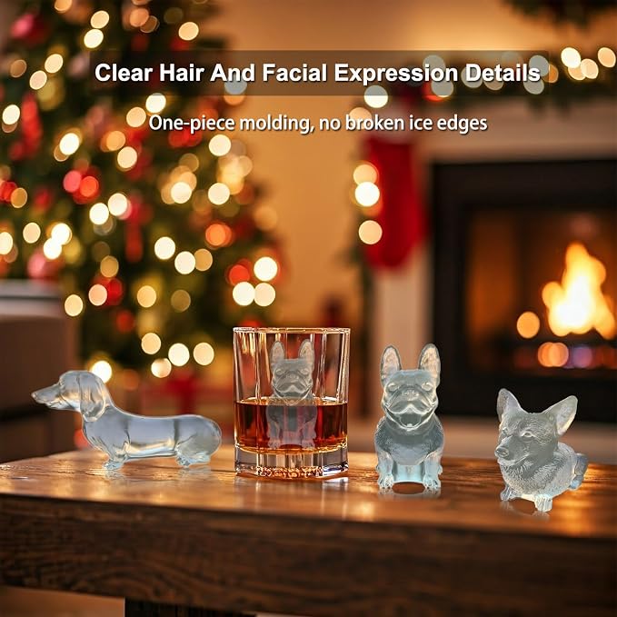 3D French Bulldog Ice Cube Molds Tray Silicone - Image 2