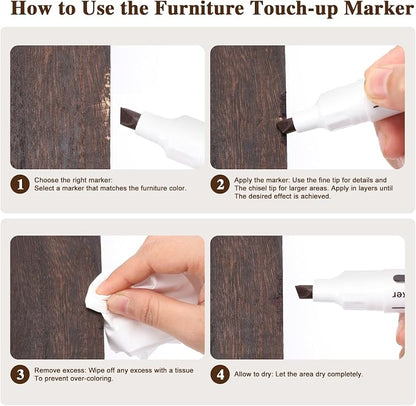 Dual Tip Furniture Markers Touch Up, Upgrade 13 Pcs Wood Markers Furniture - Image 5