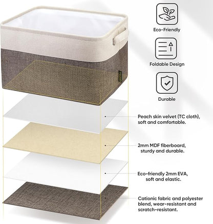 BALEINE 3 Pack Fabric Storage Bins - Image 6