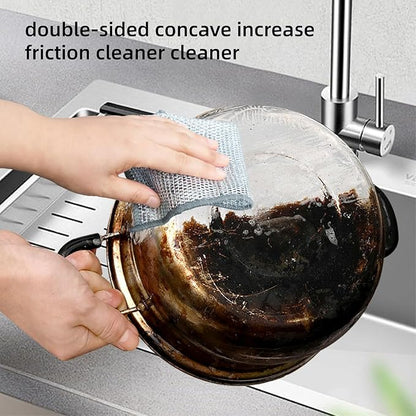 Multipurpose Wire Miracle Cleaning Cloths, Magnifying Wire Dishwashing Rags - Image 7