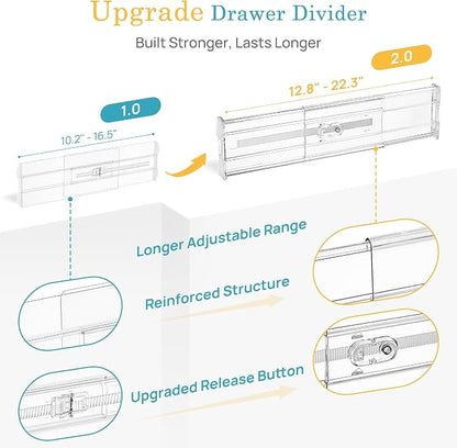 Vtopmart 12 Pack 4" Regular Upgrade Drawer Dividers - Image 7