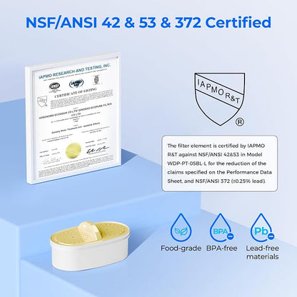 Waterdrop PF01A-P Upgrade NSF 53 & 42 & 372 Certified Replacement Filters - Image 2