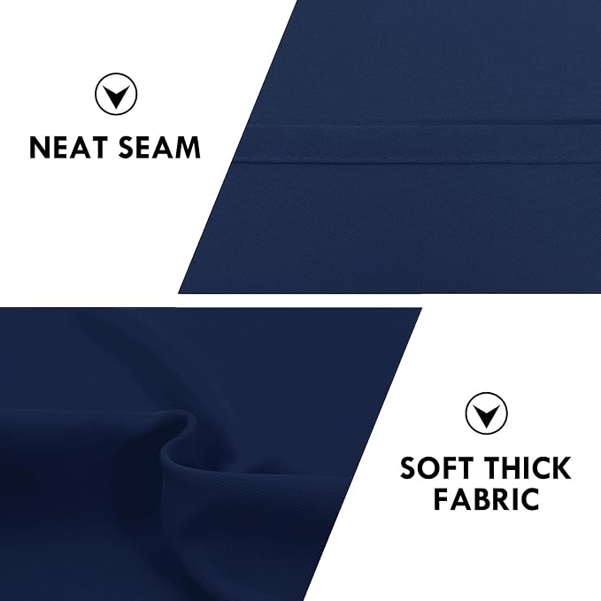 DWCN Navy Blue Blackout Curtains - Image 6
