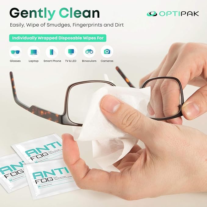 Opti-Pak Anti-Fog Pre-moistened Wipes - Image 8