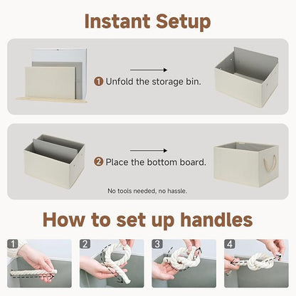 StorageWorks Storage Baskets for Shelves, Fabric Storage Bins, Closet - Image 7