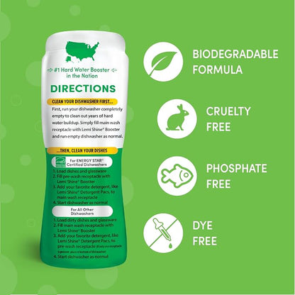 Lemi Shine Dish Detergent Booster, Hard Water Stain Remover - Image 5