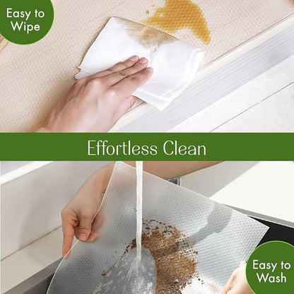 EVALAND 12" x 33 FT Non-Slip Shelf Liner, Non-Adhesive, Waterproof Pantry Liner - Image 6