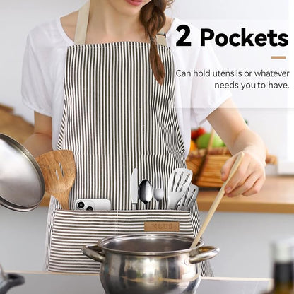 NLUS 2 Pack Cooking Aprons for Women - Image 2