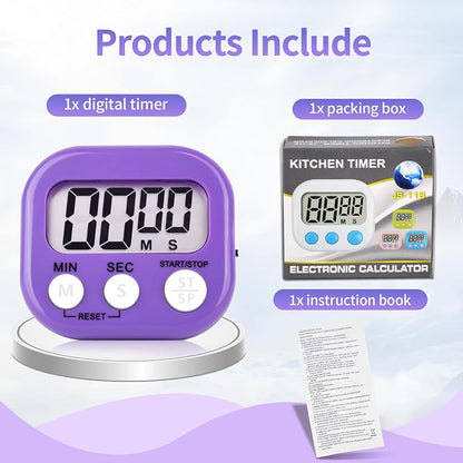 12 Pack Digital Kitchen Timer Magnetic Digital Timer - Image 3