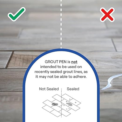 Grout Pen White Tile Grout Paint Marker: Waterproof Tile Grout Colorant and - Image 5