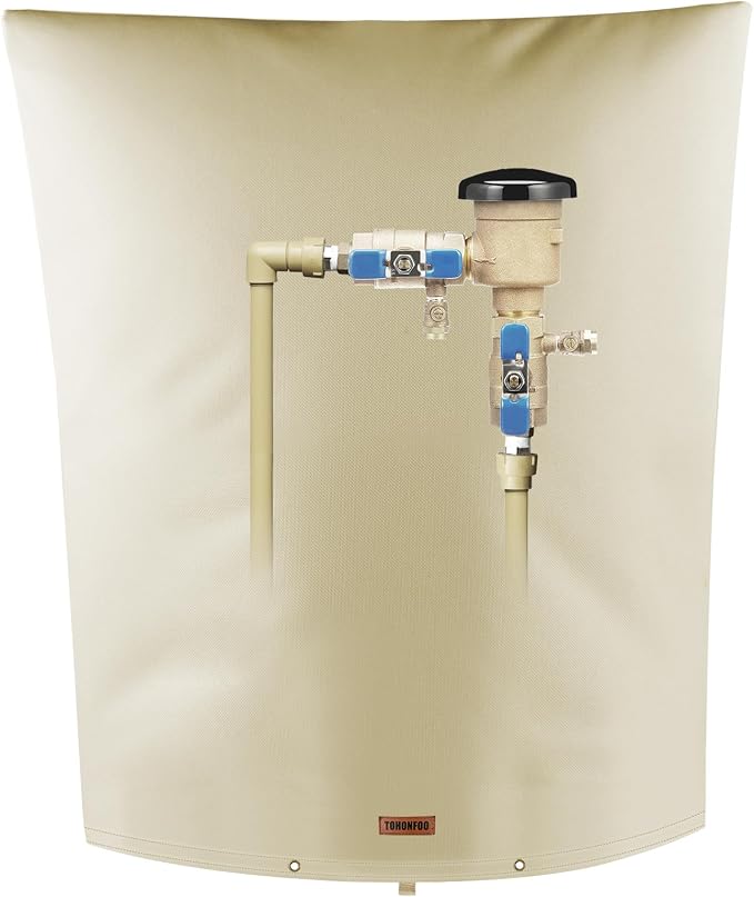 Backflow Preventer Pipe Insulation Cover by TOHONFOO