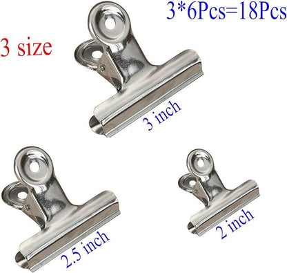 18 Pack Stainless Steel Chip Bag Clips Heavy Duty Food Bags Clamp Clips - Image 3